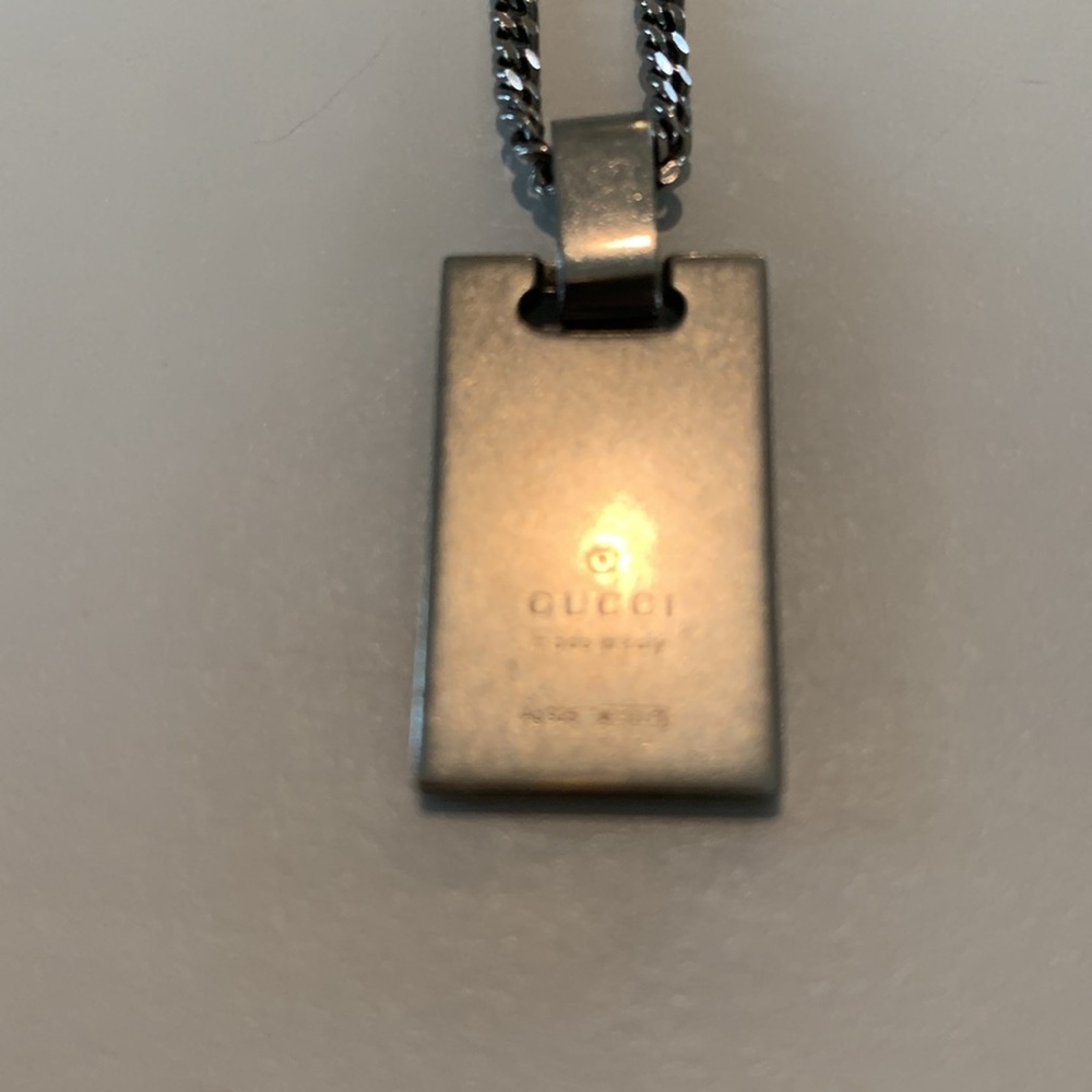 Gucci Silver and Red Pendant Necklace - Picture 2 of 10